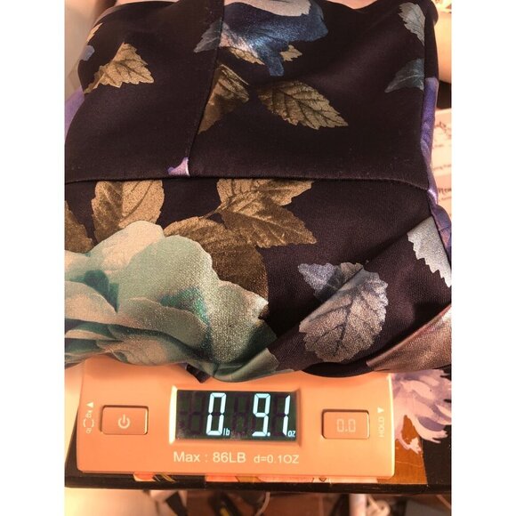 NWT BCX Dress blue floral foiled dress party prom y2k 90s retro mini coquette - Picture 9 of 9